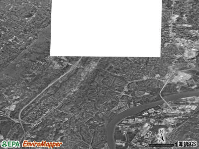 Zip code 37415 satellite photo by USGS