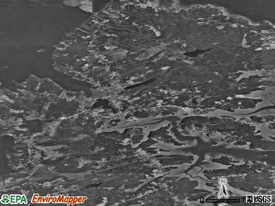 Zip code 04627 satellite photo by USGS