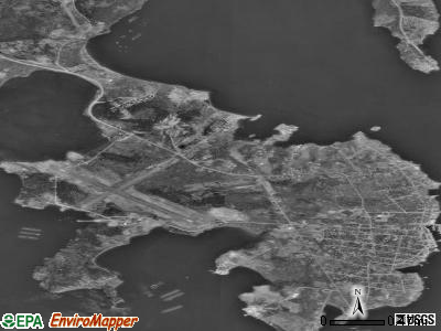 Zip code 04631 satellite photo by USGS