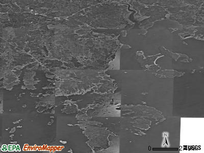 Zip code 04649 satellite photo by USGS
