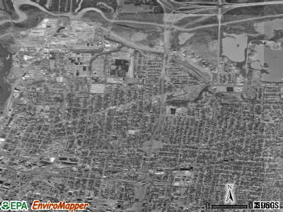 Zip code 38107 satellite photo by USGS