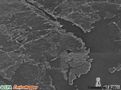 Zip code 04658 satellite photo by USGS