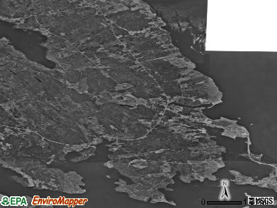 Zip code 04667 satellite photo by USGS
