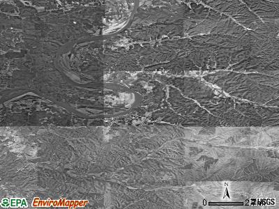 Zip code 38425 satellite photo by USGS