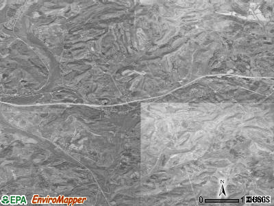 Zip code 38459 satellite photo by USGS