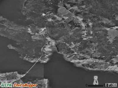 Zip code 04673 satellite photo by USGS