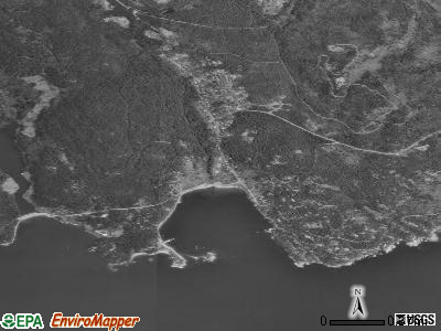 Zip code 04675 satellite photo by USGS