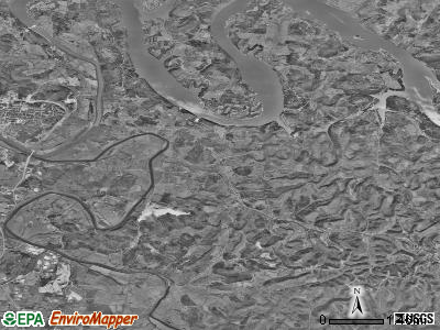 Zip code 38560 satellite photo by USGS