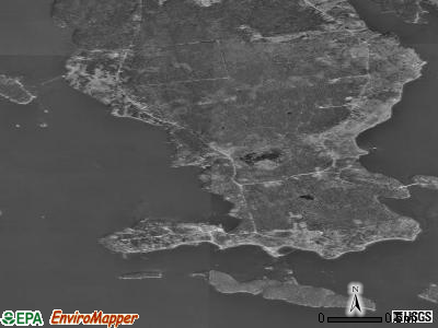 Zip code 04677 satellite photo by USGS