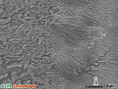 Zip code 38582 satellite photo by USGS