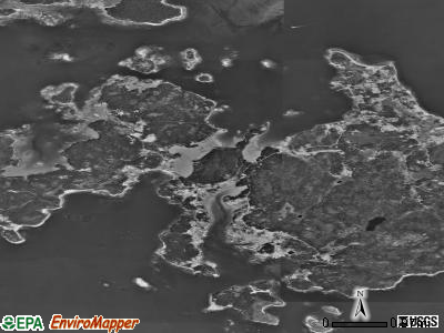 Zip code 04685 satellite photo by USGS