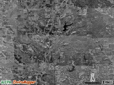 Zip code 38866 satellite photo by USGS