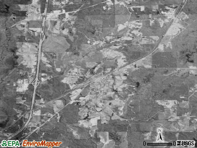 Zip code 39477 satellite photo by USGS