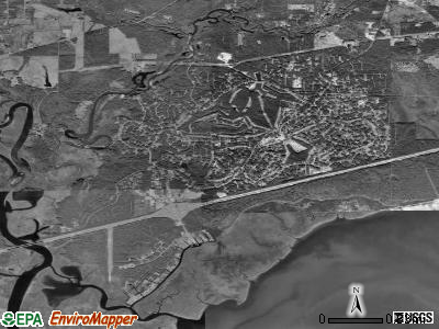 Zip code 39525 satellite photo by USGS