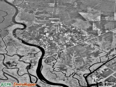 Zip code 39572 satellite photo by USGS