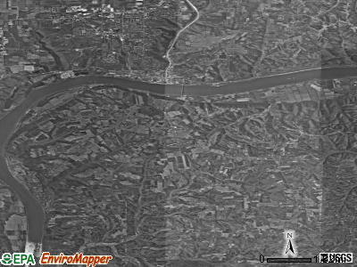 Zip code 40045 satellite photo by USGS