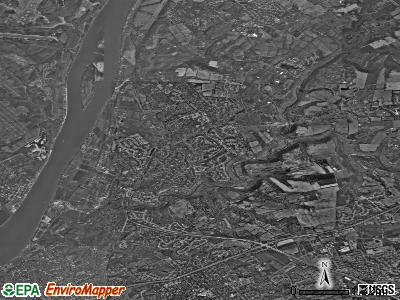 Zip code 40059 satellite photo by USGS