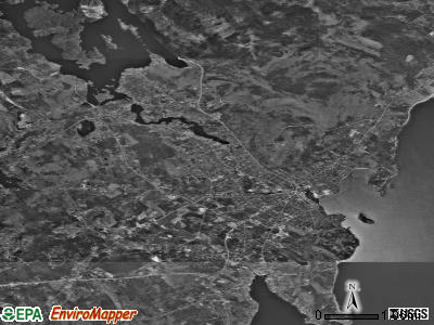 Zip code 04843 satellite photo by USGS