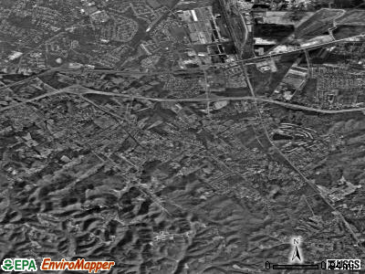 Zip code 40118 satellite photo by USGS