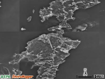 Zip code 04848 satellite photo by USGS