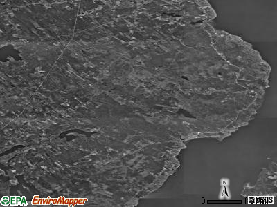 Zip code 04849 satellite photo by USGS