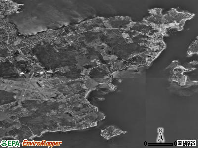 Zip code 04854 satellite photo by USGS