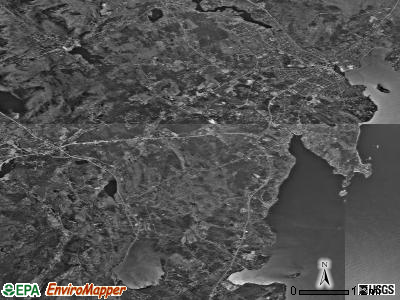 Zip code 04856 satellite photo by USGS