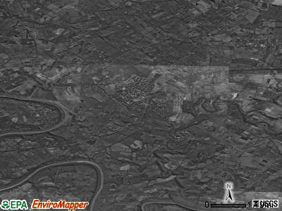 Zip code 40390 satellite photo by USGS
