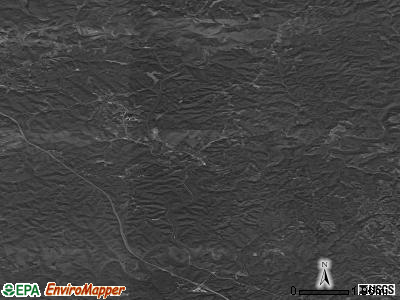 Zip code 40445 satellite photo by USGS