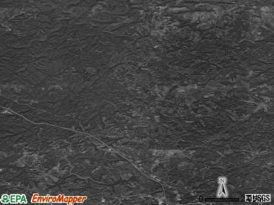 Zip code 40729 satellite photo by USGS