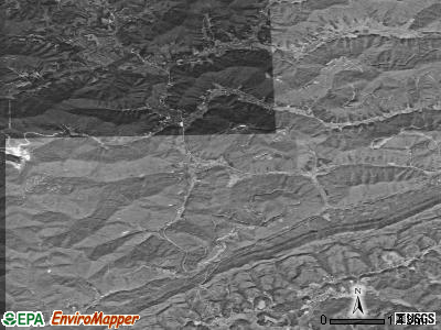 Zip code 40763 satellite photo by USGS
