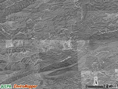 Zip code 40965 satellite photo by USGS