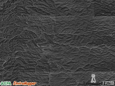 Zip code 40972 satellite photo by USGS