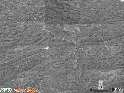 Zip code 40977 satellite photo by USGS