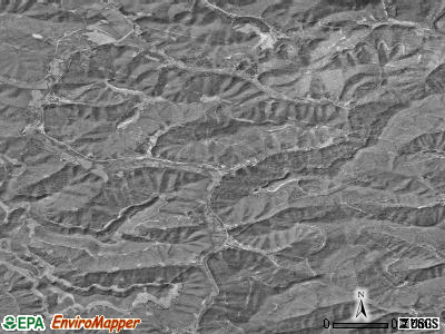 Zip code 40995 satellite photo by USGS