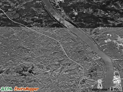 Zip code 41007 satellite photo by USGS