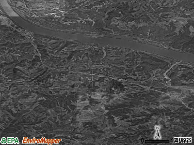 Zip code 41043 satellite photo by USGS