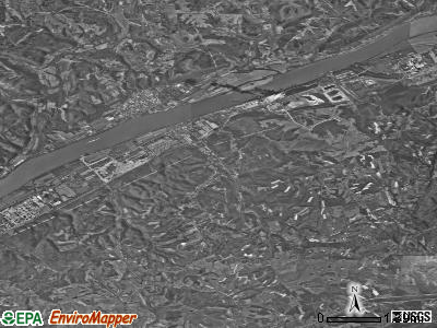 Zip code 41045 satellite photo by USGS
