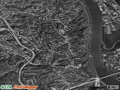 Zip code 41075 satellite photo by USGS