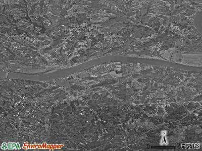 Zip code 41095 satellite photo by USGS