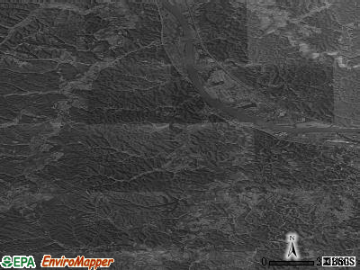 Zip code 41144 satellite photo by USGS