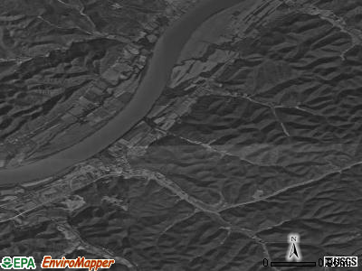 Zip code 41166 satellite photo by USGS