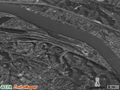 Zip code 41169 satellite photo by USGS