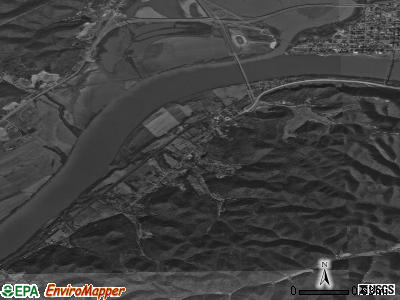 Zip code 41174 satellite photo by USGS