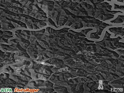 Zip code 41201 satellite photo by USGS