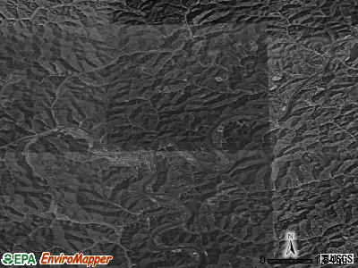 Zip code 41240 satellite photo by USGS