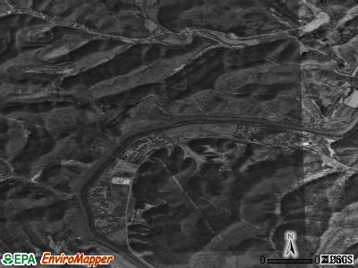 Zip code 41260 satellite photo by USGS