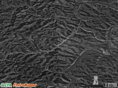 Zip code 41264 satellite photo by USGS