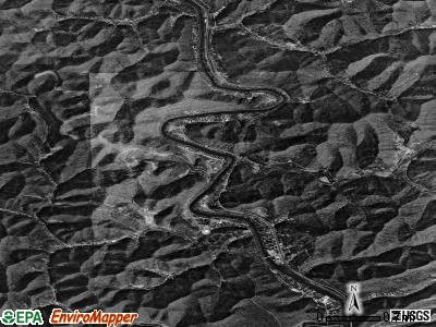 Zip code 41267 satellite photo by USGS