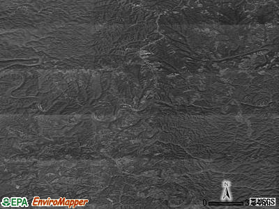 Zip code 41311 satellite photo by USGS